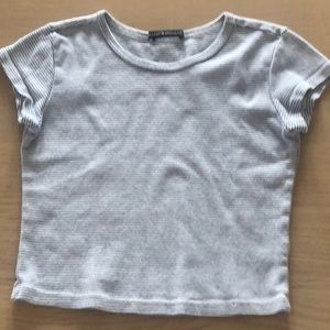 White and blue T-shirt